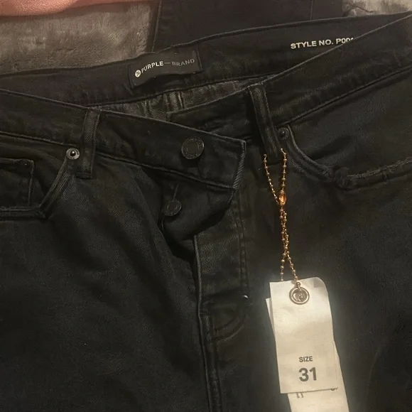 brand new purple jeans
